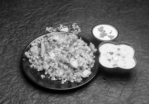 Sabudana Khichdi + Curd