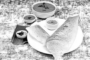 Palak Masala Dosa