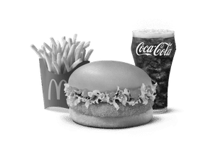 Korean Mc Aloo Tikki Burger Combo (M)