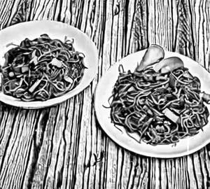 Veg Manchurian Noodles
