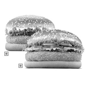 Original Whopper Veg(XL size Bun)+BK Veggie Burger.