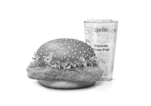 Korean Mc Spicy Chicken Burger +Korean Yuzu- Pop Sprite Combo