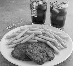 Pork Dry Fry(3 Pcs) + French Fries + Cold Drinks(250Ml)