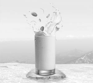 Cold badam milk