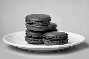 Dark Chocolate Macaron