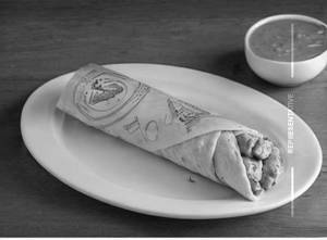 Egg chicken cheese roll