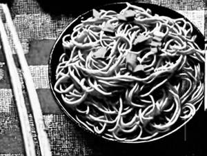 Veg szechuan noodles
