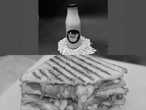 Plain Oat Shake And Lays Grilled Sandwich