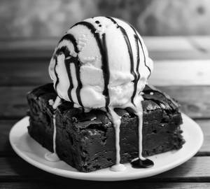 Brownie with Icecream