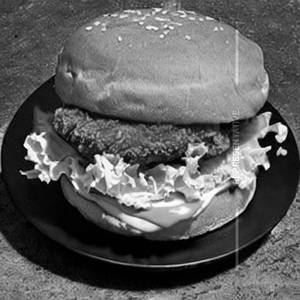 Fried Chicken Cheese Burger            