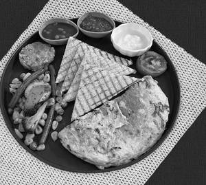 Mushroom Omelette Platter