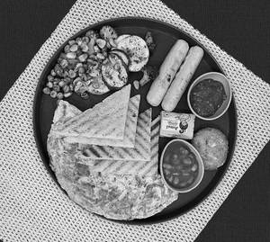 Chicken Sausage Omelette Platter