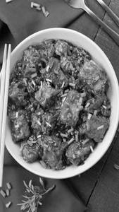 Paneer Manchurian Gravy Full [6pcs]
