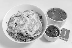 Chicken Triple Schezwan Rice With Gravy