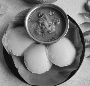 Idly-2pcs+non Veg Gravy (o)
