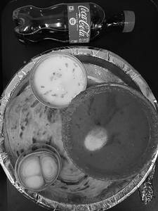 Andhra Egg Curry + 2 Malabar Paratha + Coke