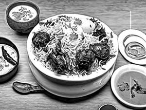 Hyderabadi mutton biryani pack [family]