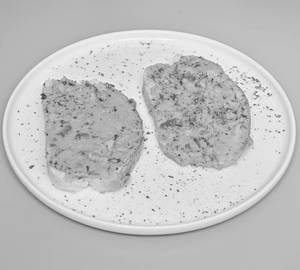 Crispy sourdough bread with sprinke of seeds and fresh cilantro