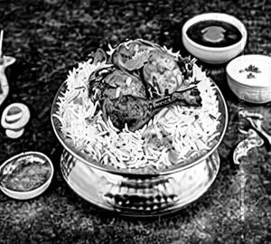 Hyd chicken dum biryani