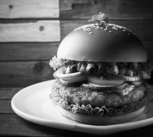 Aloo Tikki Cheese Burger