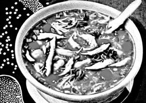 Chicken garlic soup