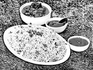 Chicken Manchurian Rice