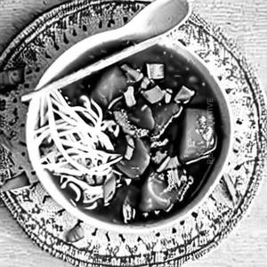 Veg manchurian soup