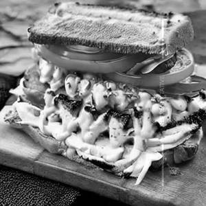 Hot Mayo Mushroom Grilled Sandwich