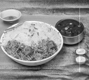 Veg Manchurian Fried Rice