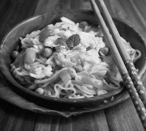 Egg bhurji maggi