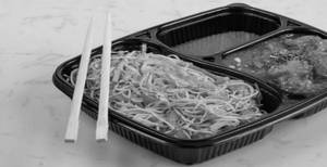 Veg Noodles With Chicken Manchurian Gravy