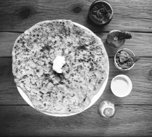 Sev Paratha (1Pcs) with curd