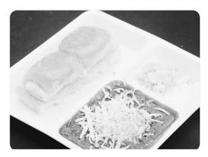 Mushroom cheese pav bhaji