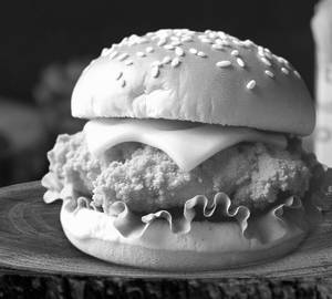 Classic chicken cheese burger
