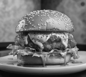 Tandoori Chicken Cheese Burger