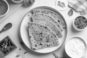 2 Gobhi Parathas With Curd