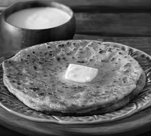 Dahi and paratha