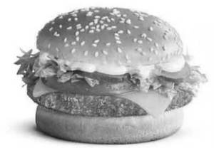 Chicken makhani sauce burger