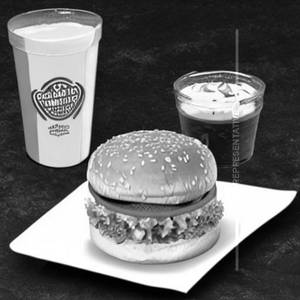 Veg double decker burger