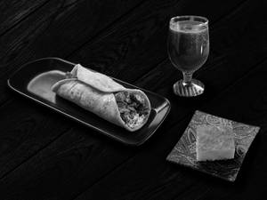 Grill & Sweet Combo - Chicken Shawarma, Grape Juice & Ande Ka Meetha