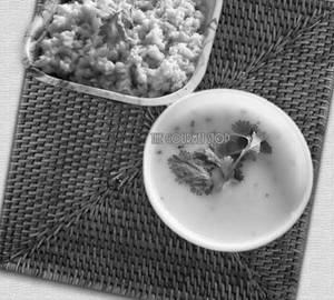 Dal Khichdi with Curd