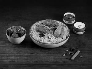 Hyderabadi Chicken Biryani Thali
