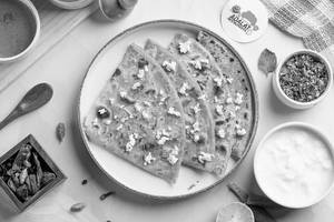 2 Paneer Parathas With Curd