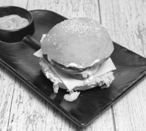 Cheese sauce burger