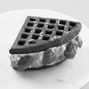 Red Velvet Strawberry Cream Waffle