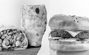 Indie Veg Fusion Crunch Wrap + Tandoori Taka Tak Burger