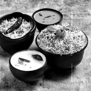 Claypot veg dum biryani