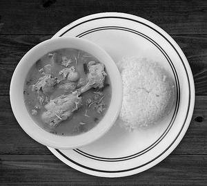Rassam Chicken (bone) With Rice
