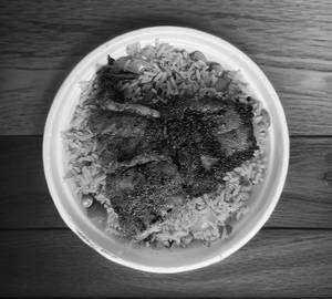 Basa fish rice bowl