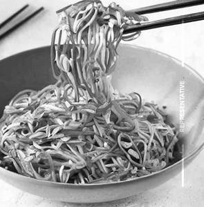 Egg Chili Garlic Flat Noodles
